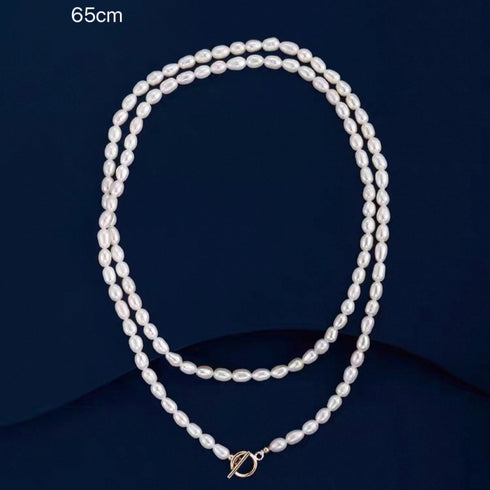 Long Baroque Pearl Necklace